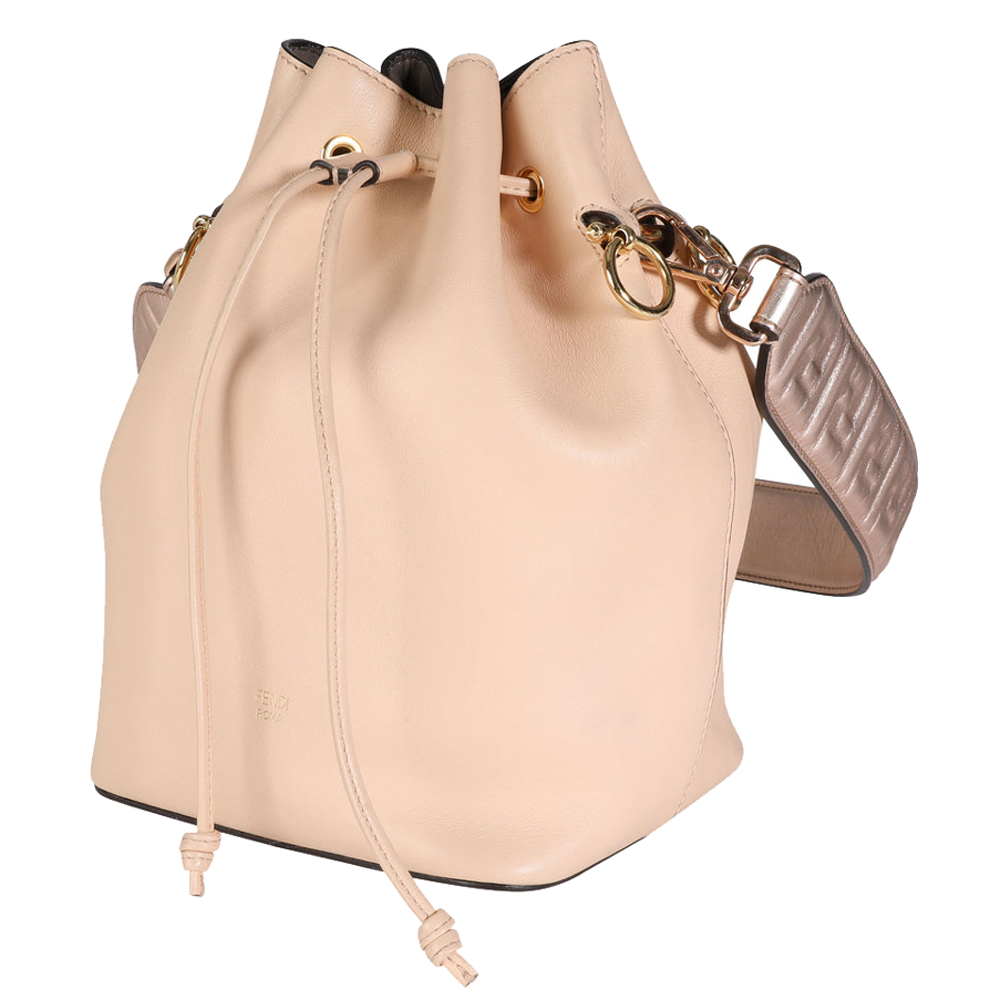 

Fendi Poudre Leather Mon Tresor Bucket Bag, Pink