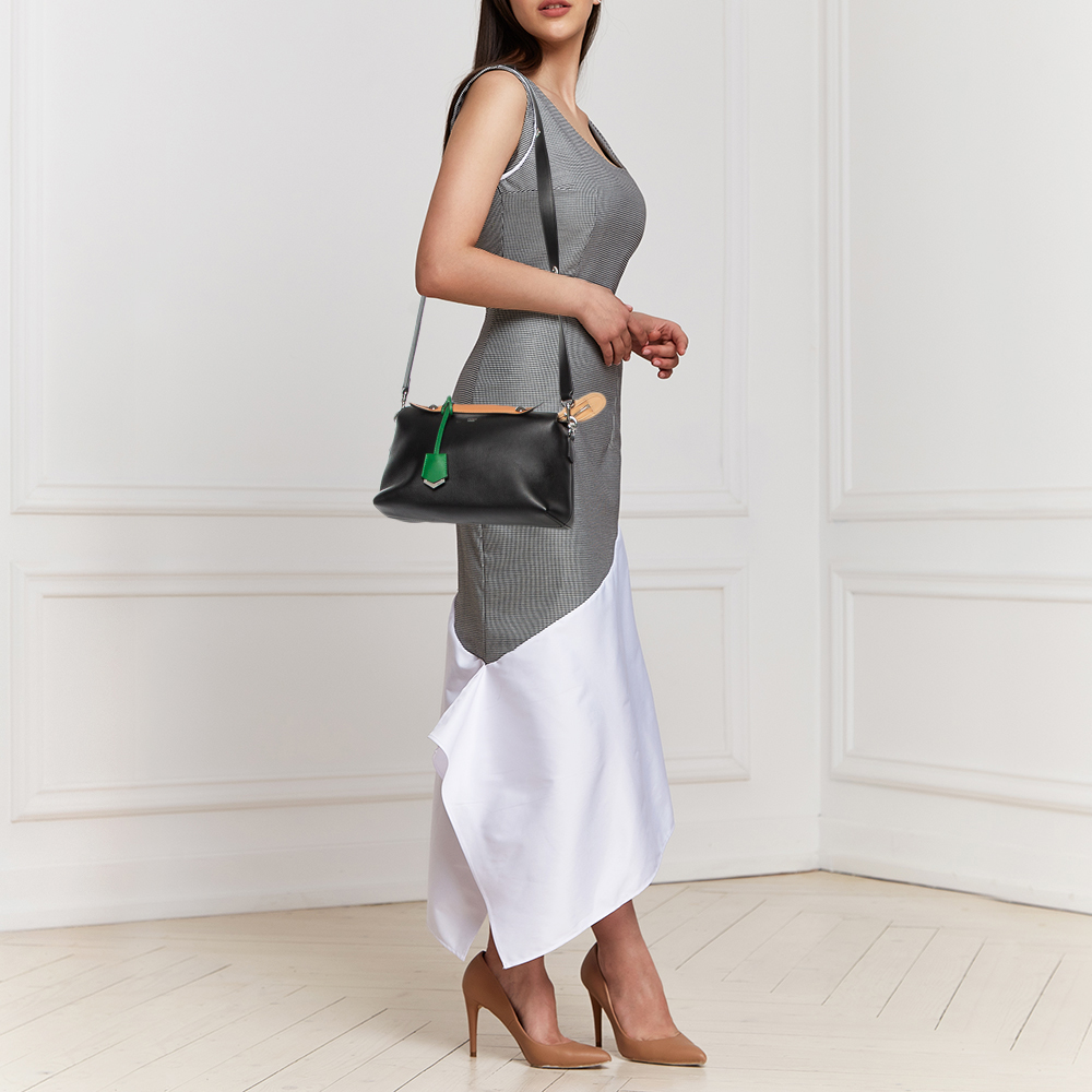 

Fendi Brown/Black Leather Small By The Way Shoulder Bag