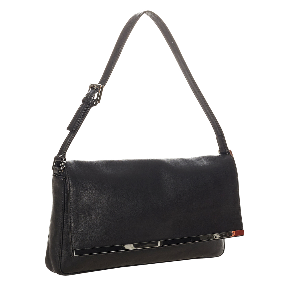 

Fendi Black Calf Leather Shoulder Bag