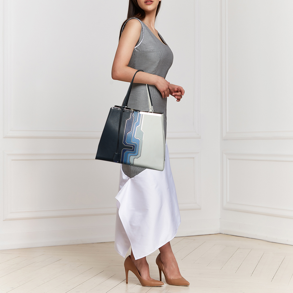 

Fendi Multicolor Leather Large 3Jours Tote
