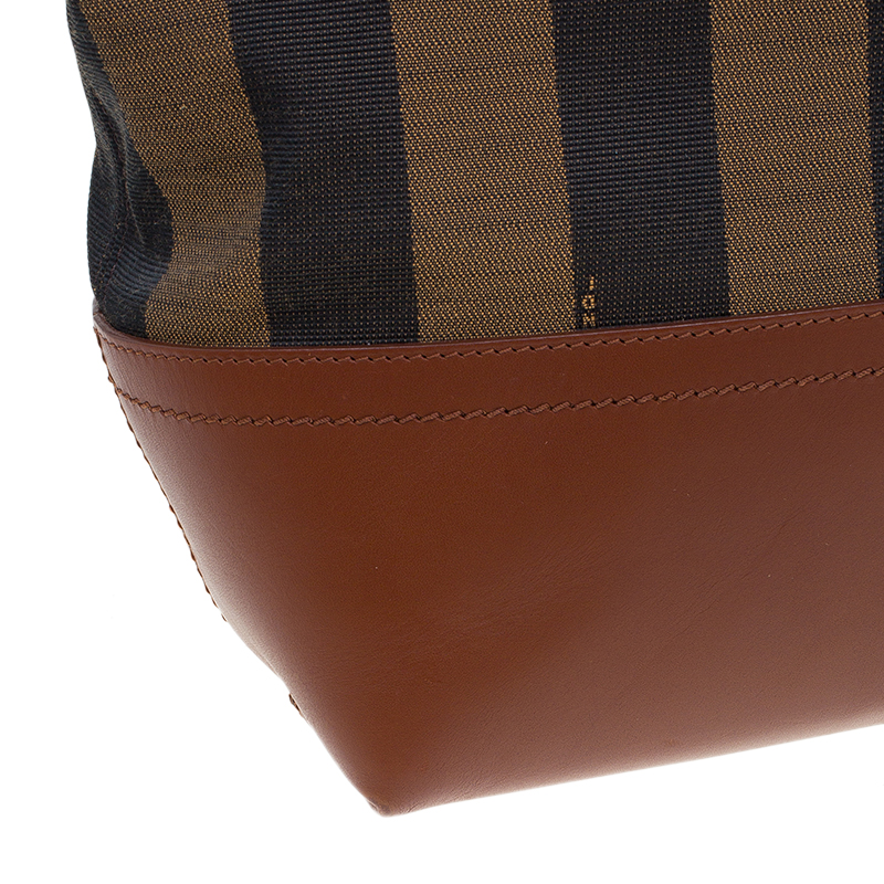 Roll bag cloth handbag Fendi Brown in Cloth - 34389106