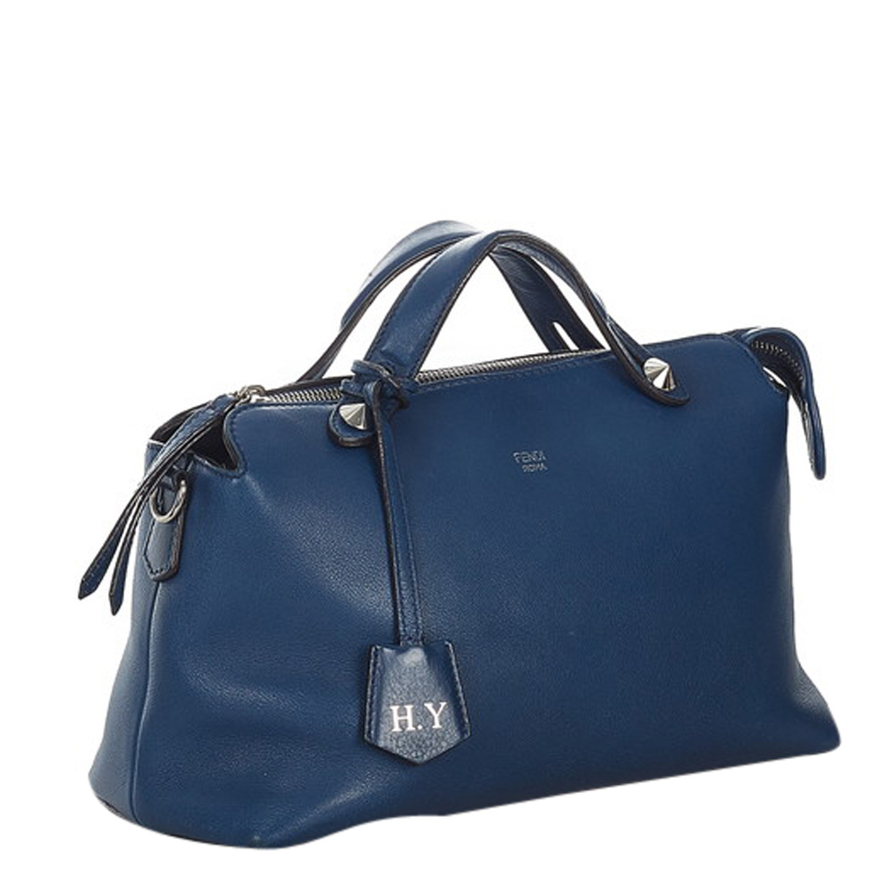 

Fendi Blue Leather Small By The Way Shoulder Bag