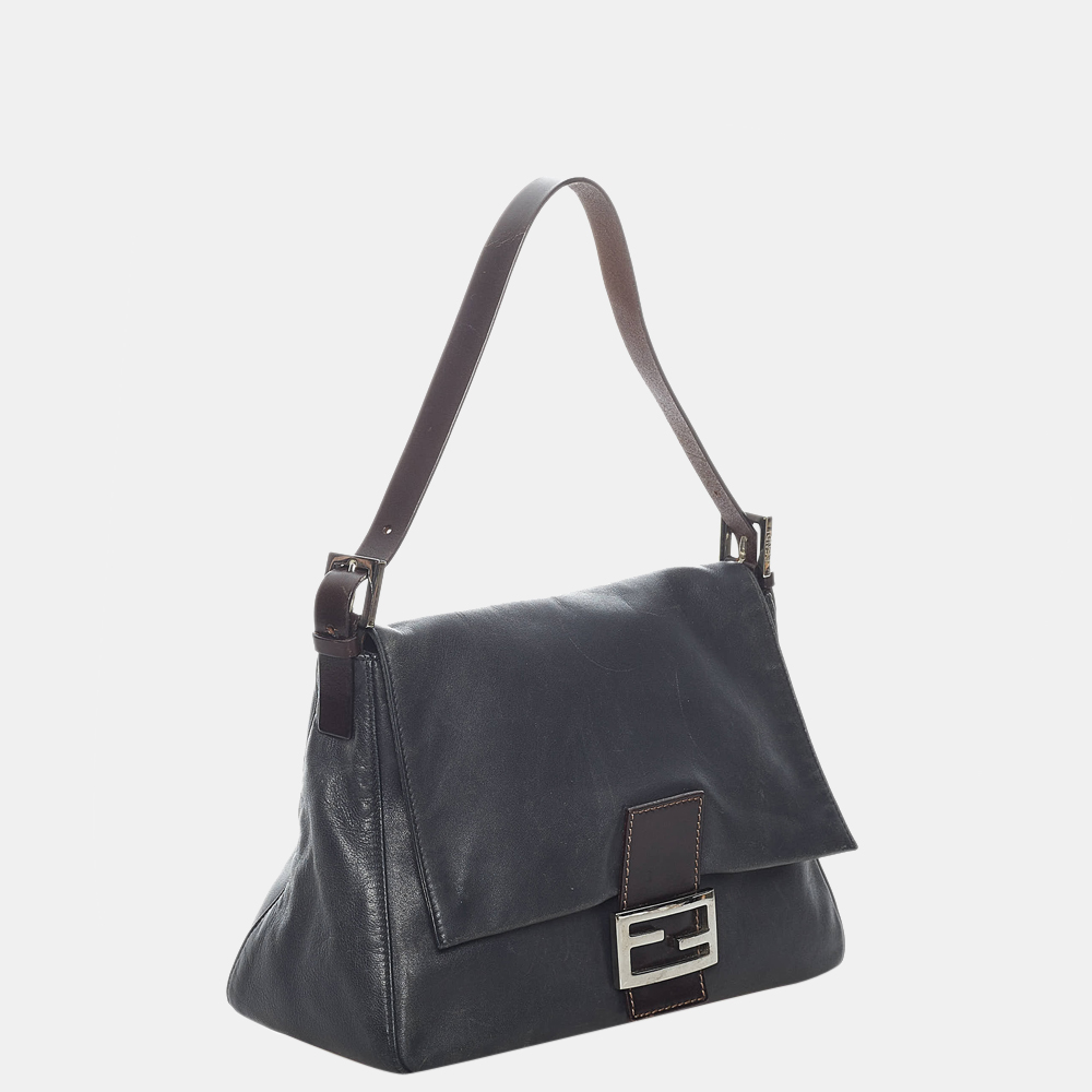 

Fendi Black Mamma Forever Leather Shoulder Bag