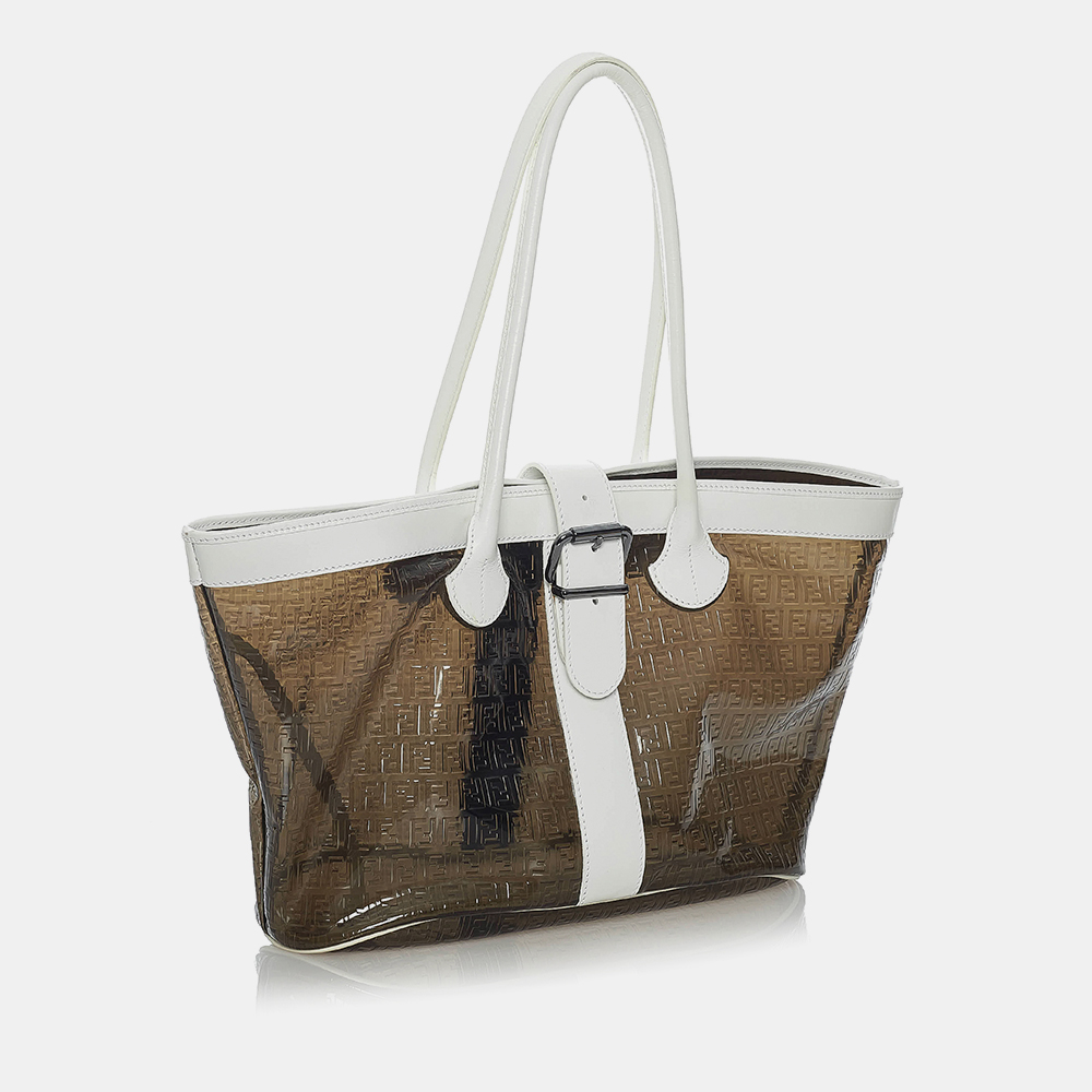 

Fendi Brown Zucchino Vinyl Shoulder Bag