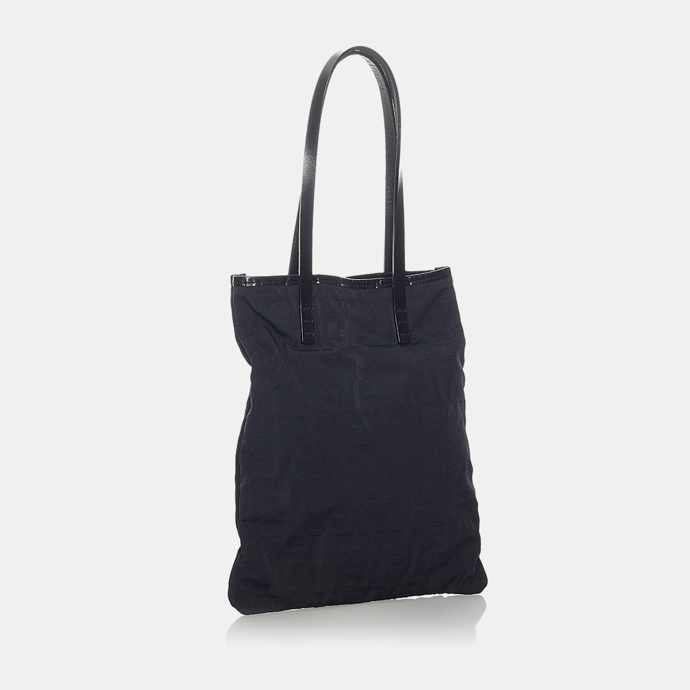 

Fendi Black Zucca Canvas Handbag