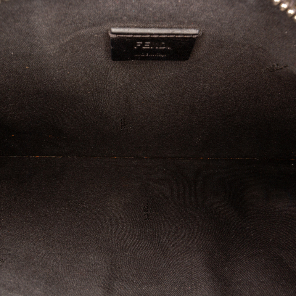 

Fendi Black/Brown Zucca Leather Clutch Bag