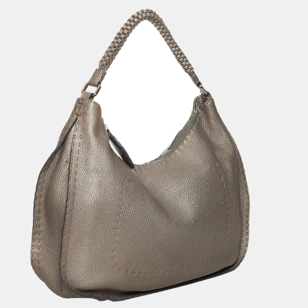 

Fendi Brown Selleria Leather Shoulder Bag