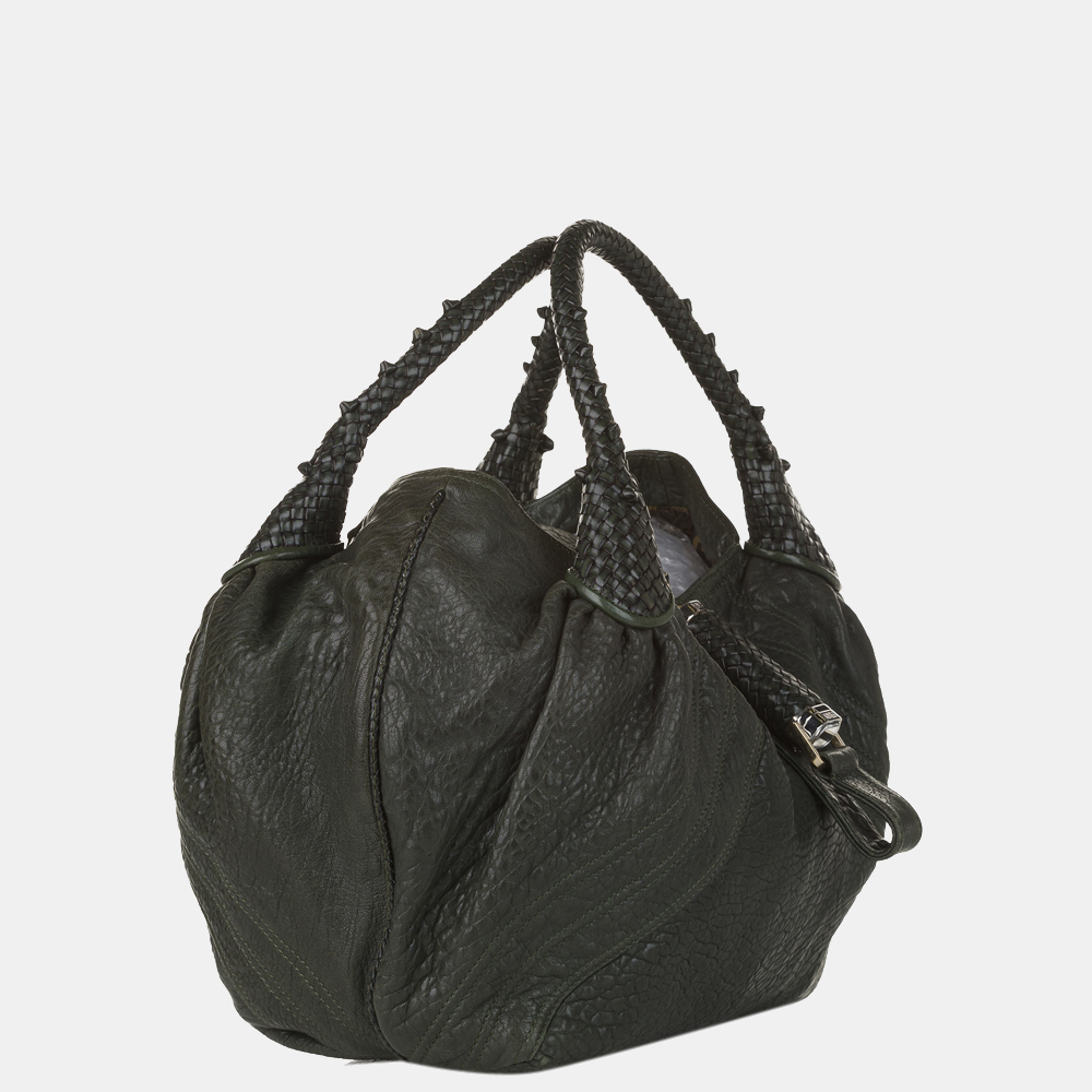 

Fendi Green Spy Leather Hobo Bag