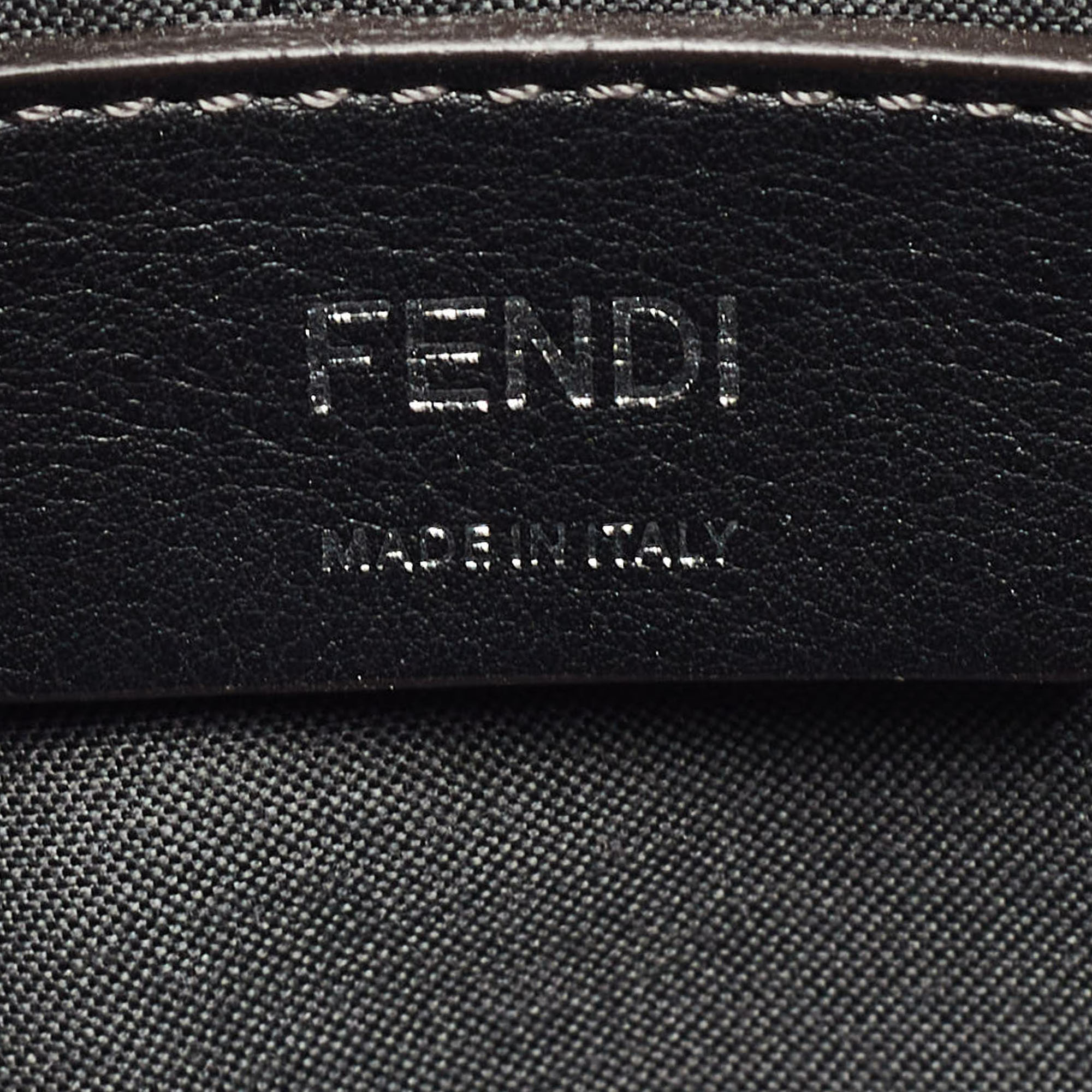 Fendi Off White Leather Mini By The Way Flowerland Crossbody Bag 