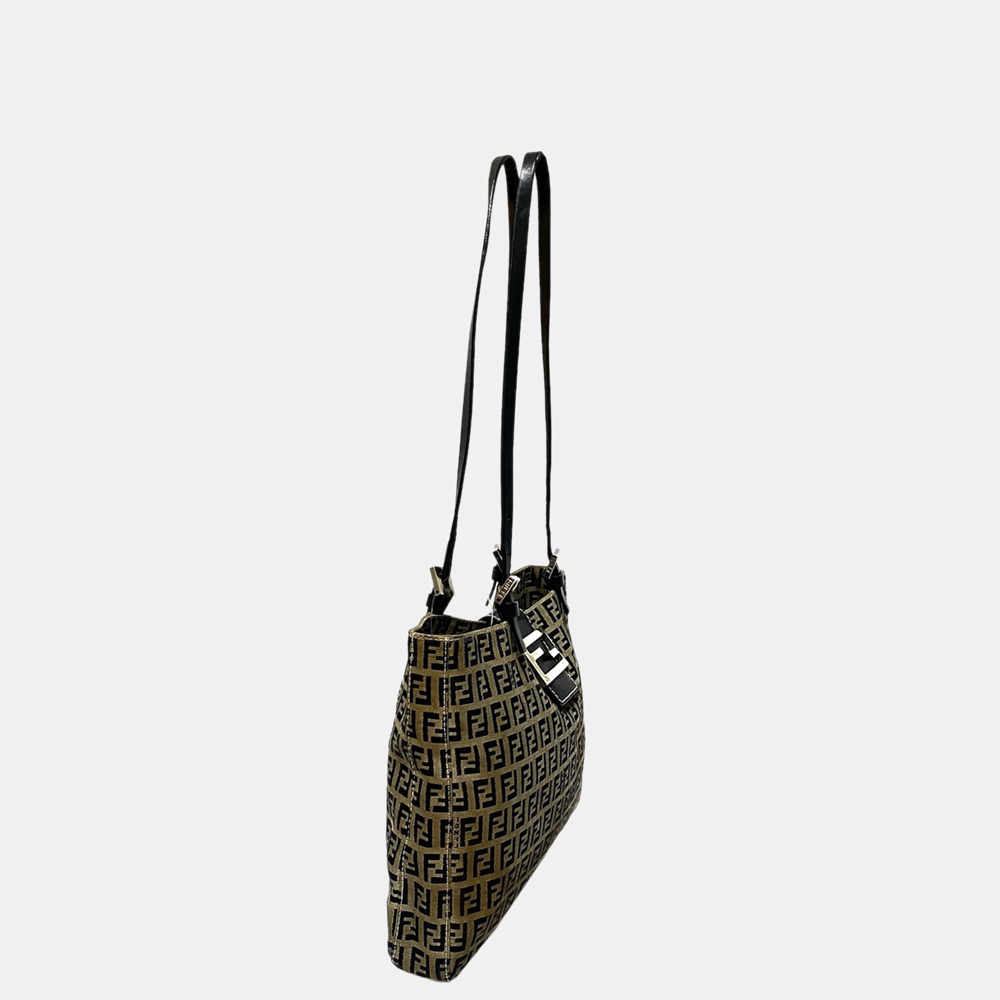 

Fendi Multi Zucchino Canvas Shoulder Bag, Multicolor