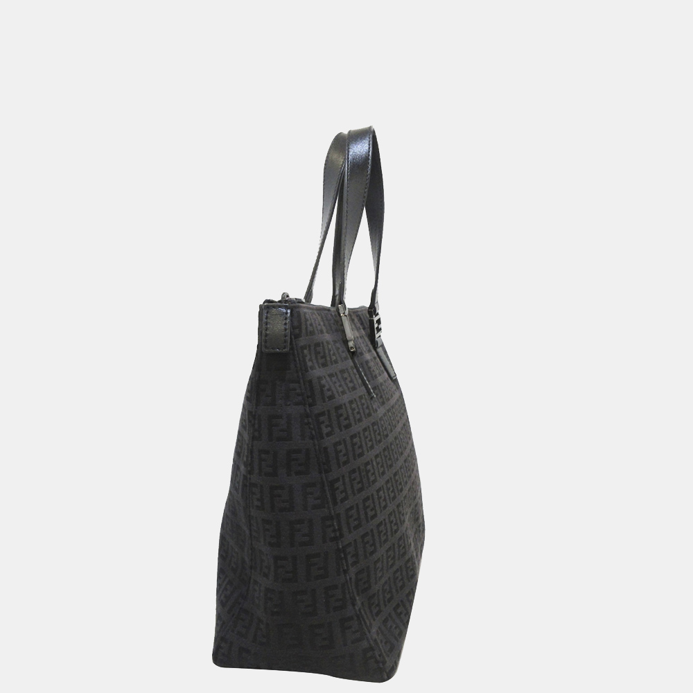

Fendi Black Zucchino Canvas Handbag