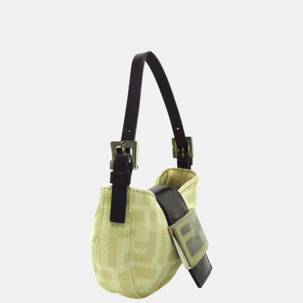 

Fendi Beige/Brown Zucca Canvas Baguette