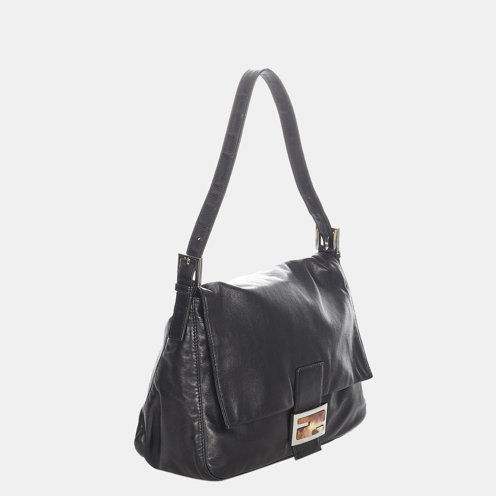 

Fendi Black Mamma Forever Leather Shoulder Bag