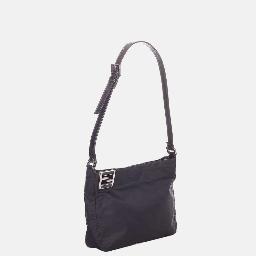 

Fendi Black Canvas Shoulder Bag
