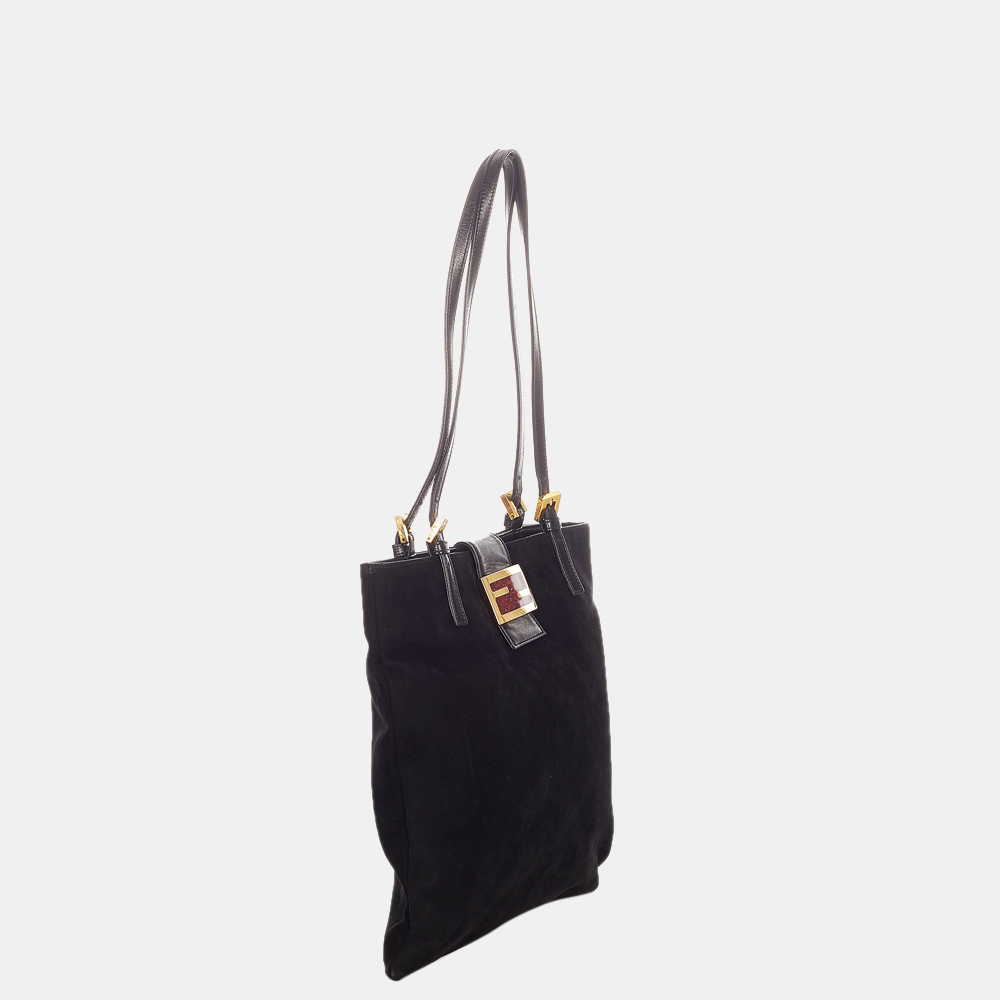 

Fendi Black Suede Tote Bag