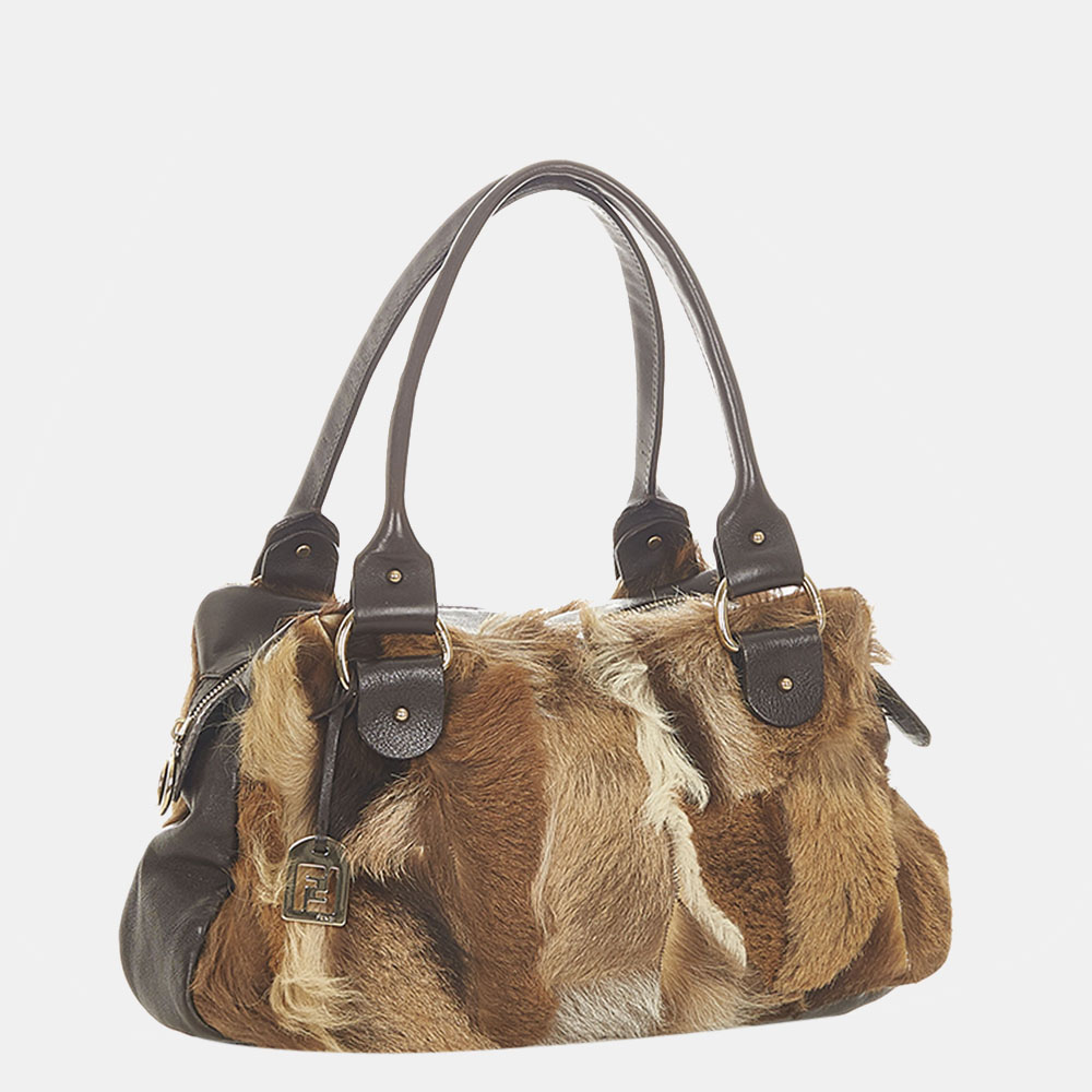 

Fendi Black/Brown Fur Shoulder Bag
