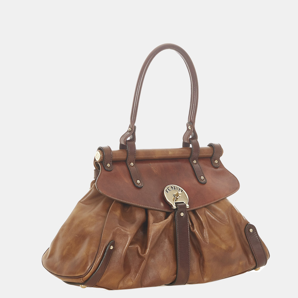 

Fendi Brown Leather Handbag