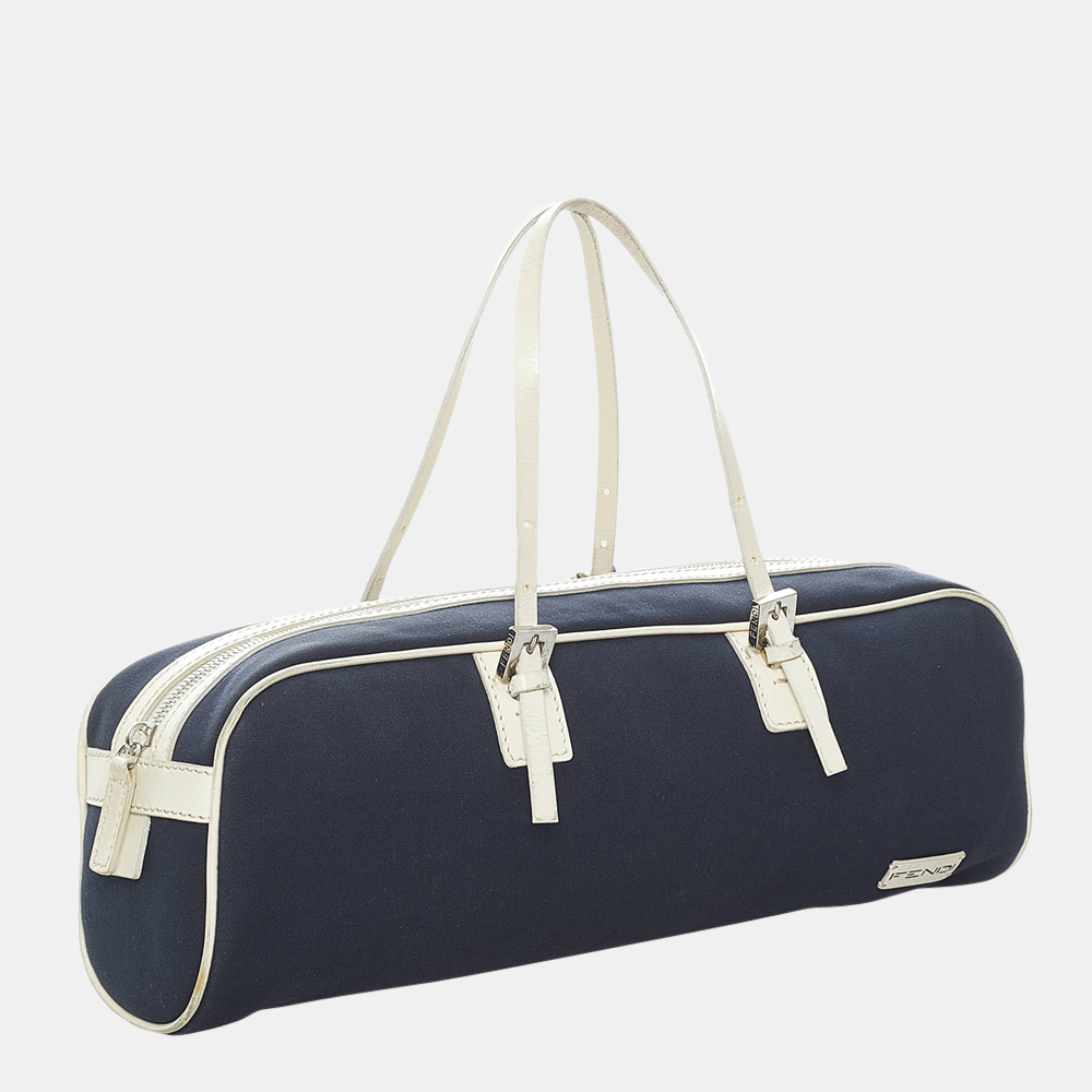 

Fendi Black/White Canvas Handbag