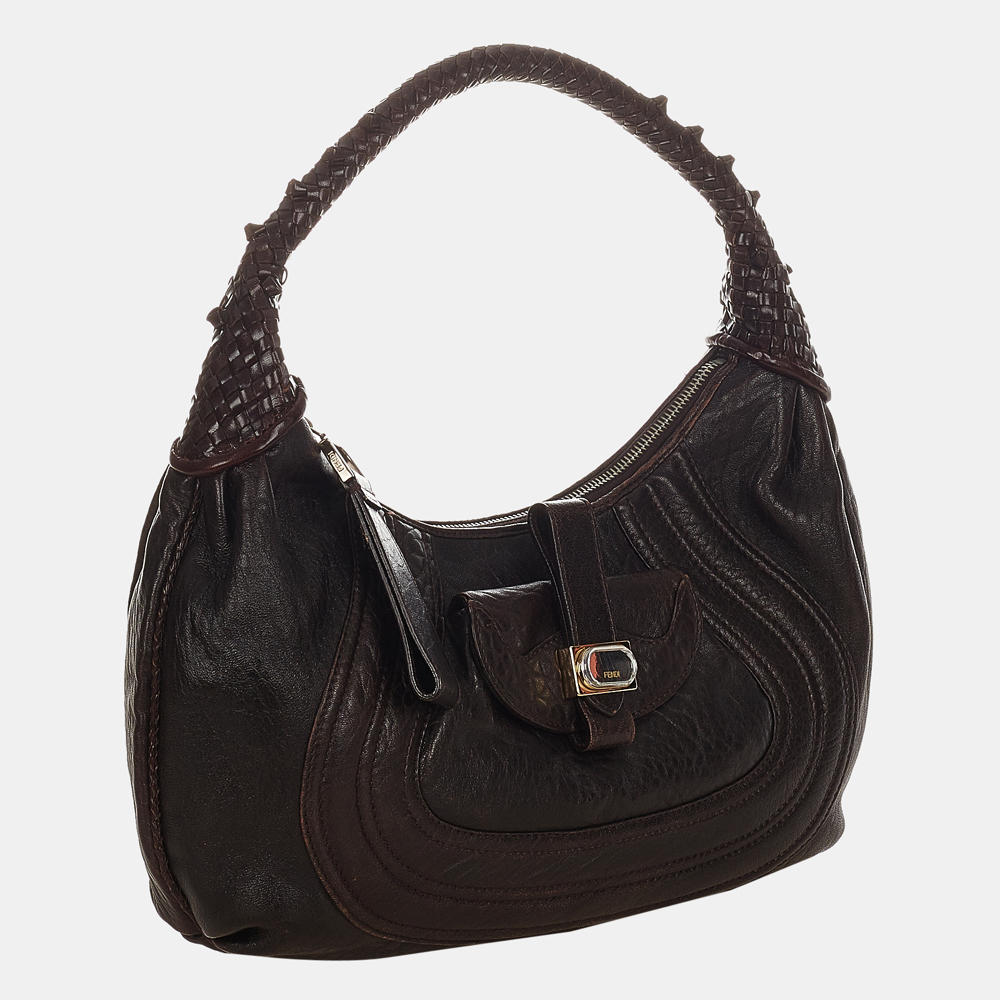 

Fendi Brown Spy Leather Handbag