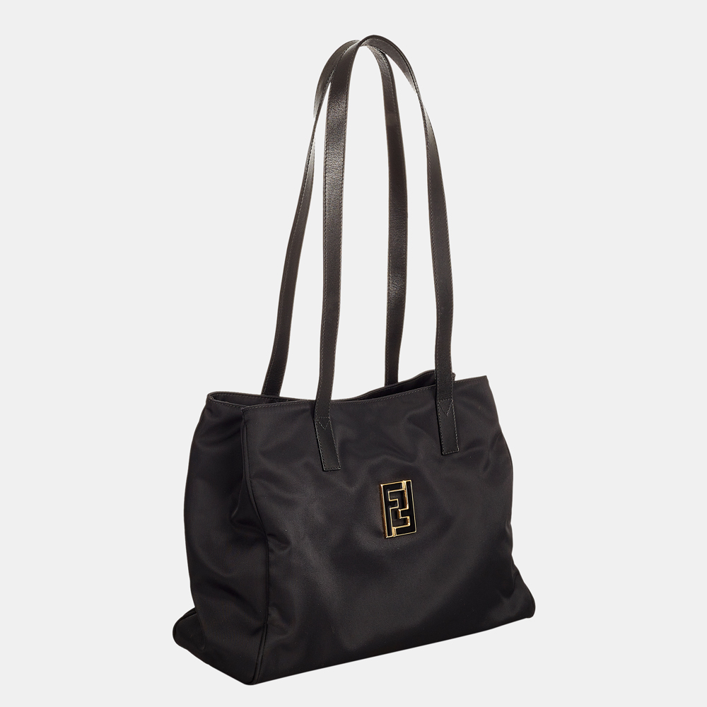 

Fendi Black Nylon Tote Bag