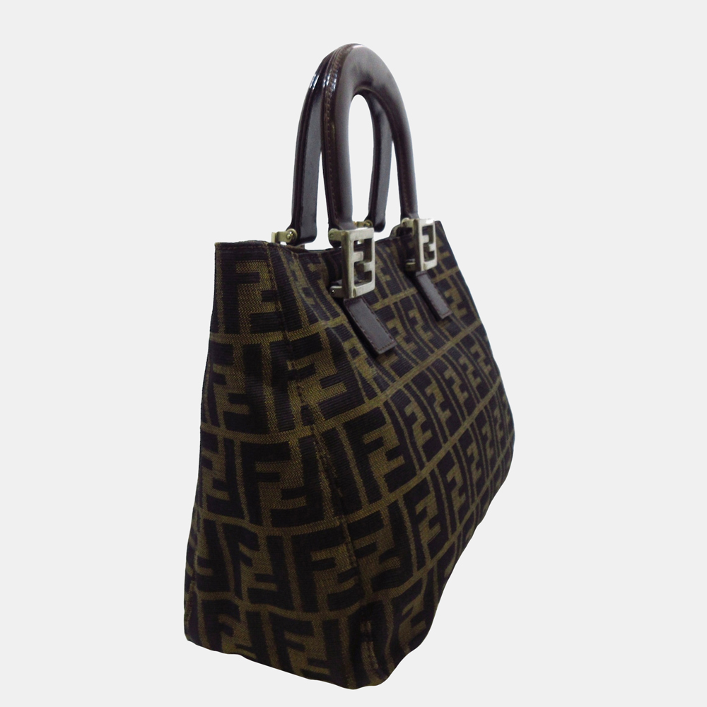 

Fendi Brown Zucca Canvas Handbag
