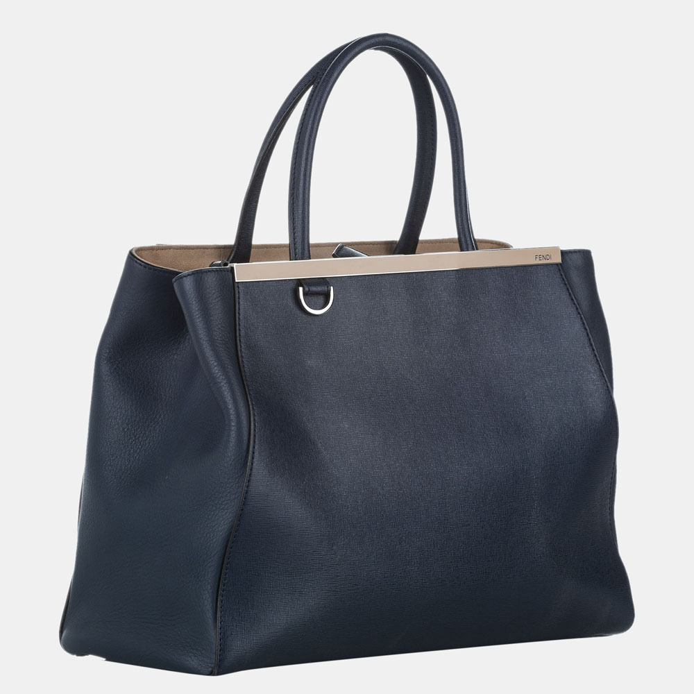 

Fendi Black 2Jours Leather Satchel
