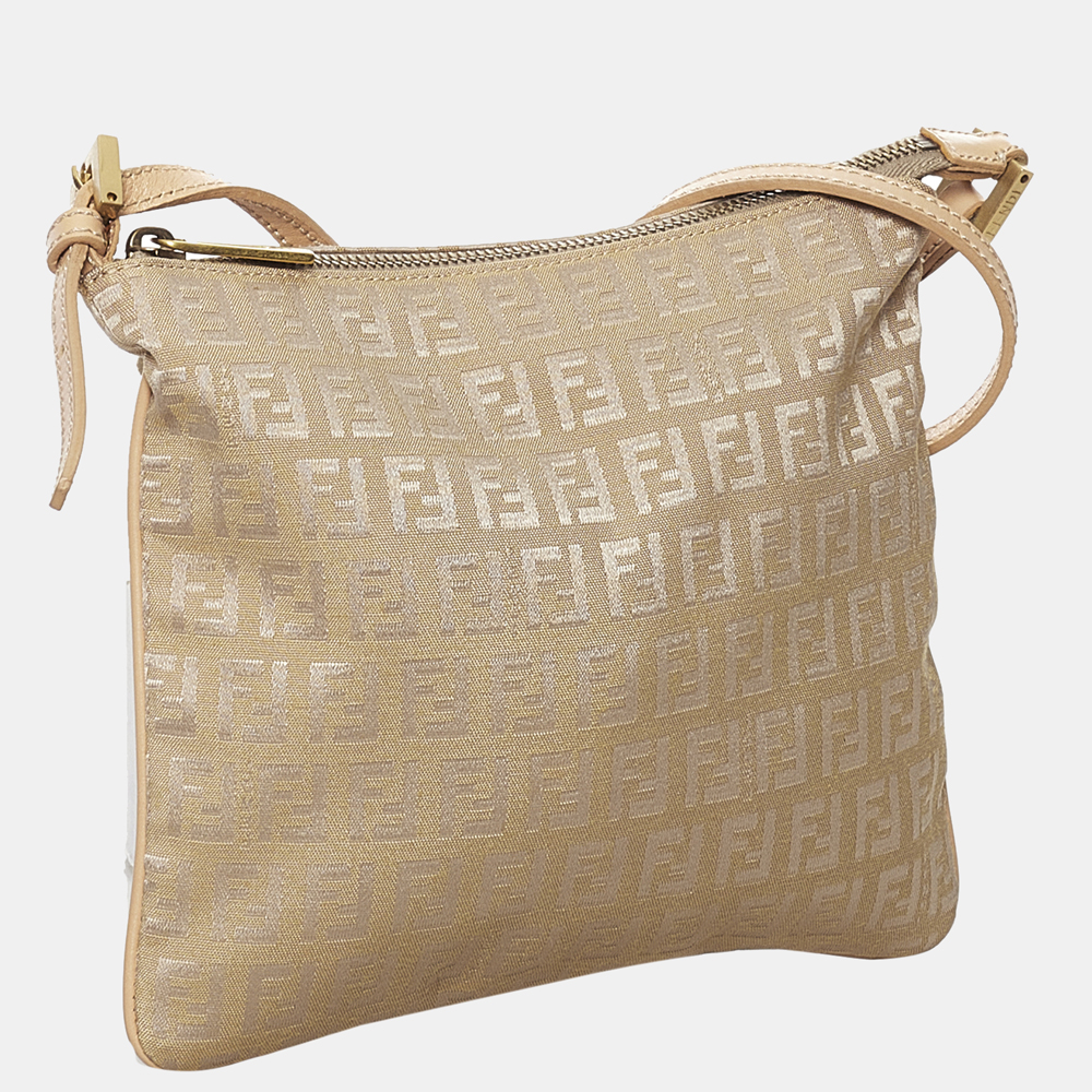 

Fendi Brown/Beige Zucchino Canvas Crossbody Bag