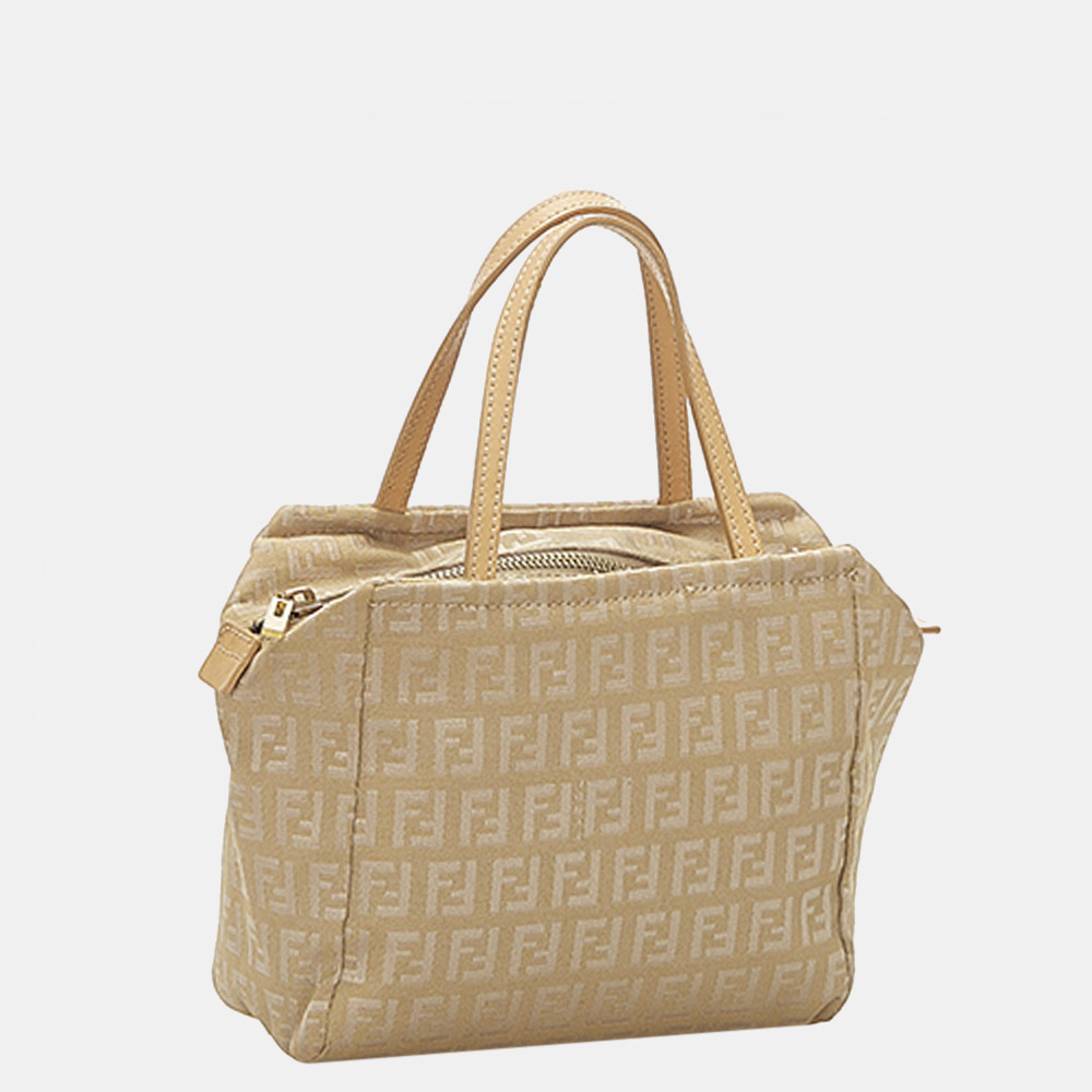 

Fendi Beige Zucchino Canvas Handbag