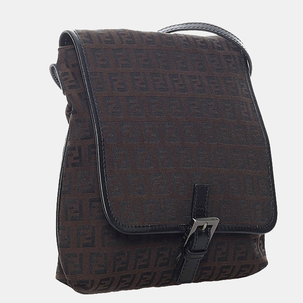 

Fendi Brown Zucca Canvas Shoulder Bag