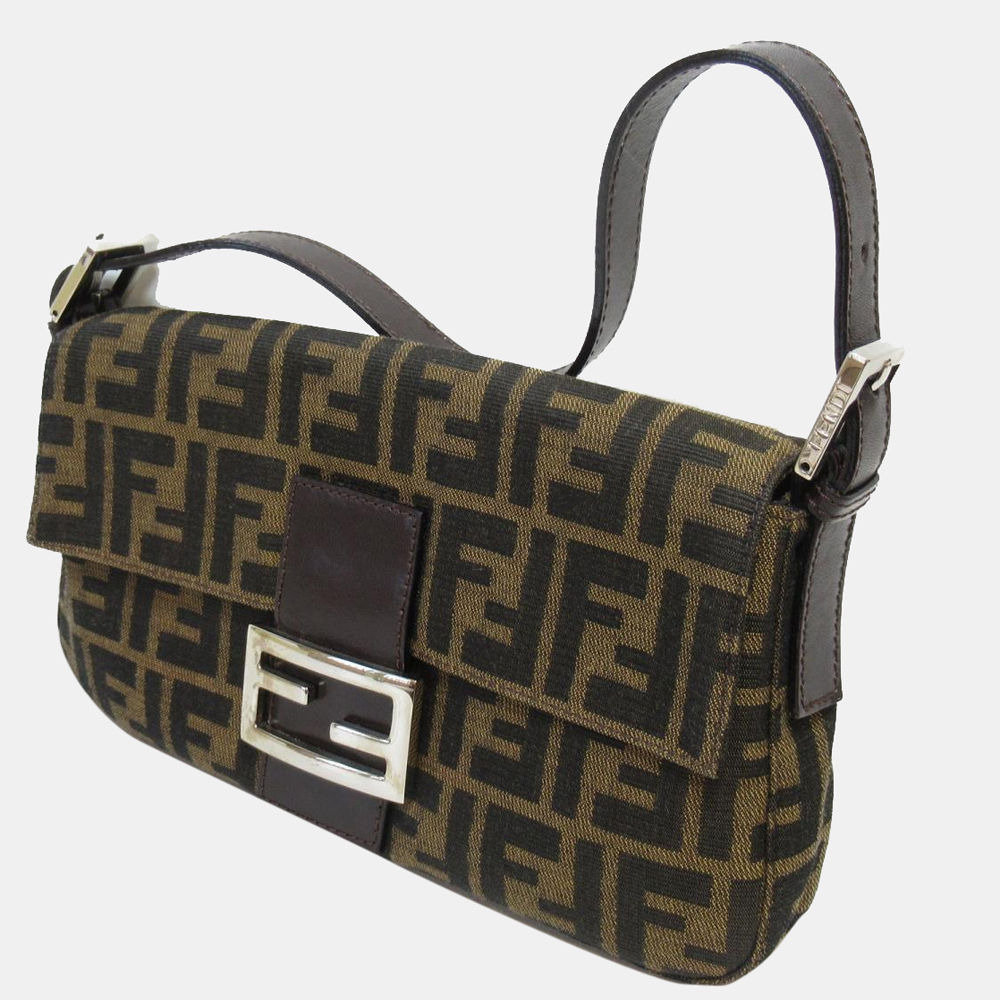 

Fendi Green Zucca Canvas Mamma Baguette Shoulder Bag