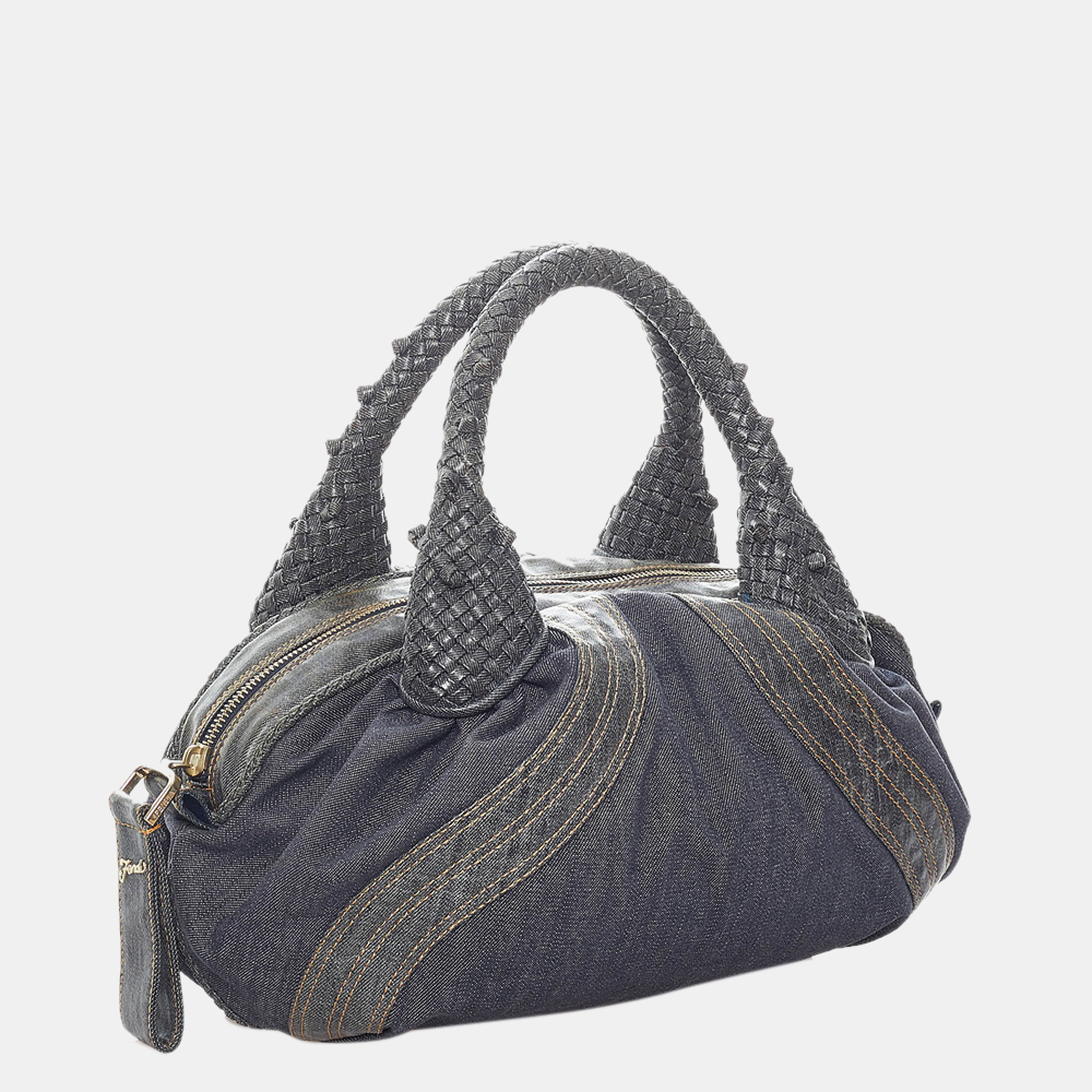 

Fendi Blue/Brown Spy Denim Handbag