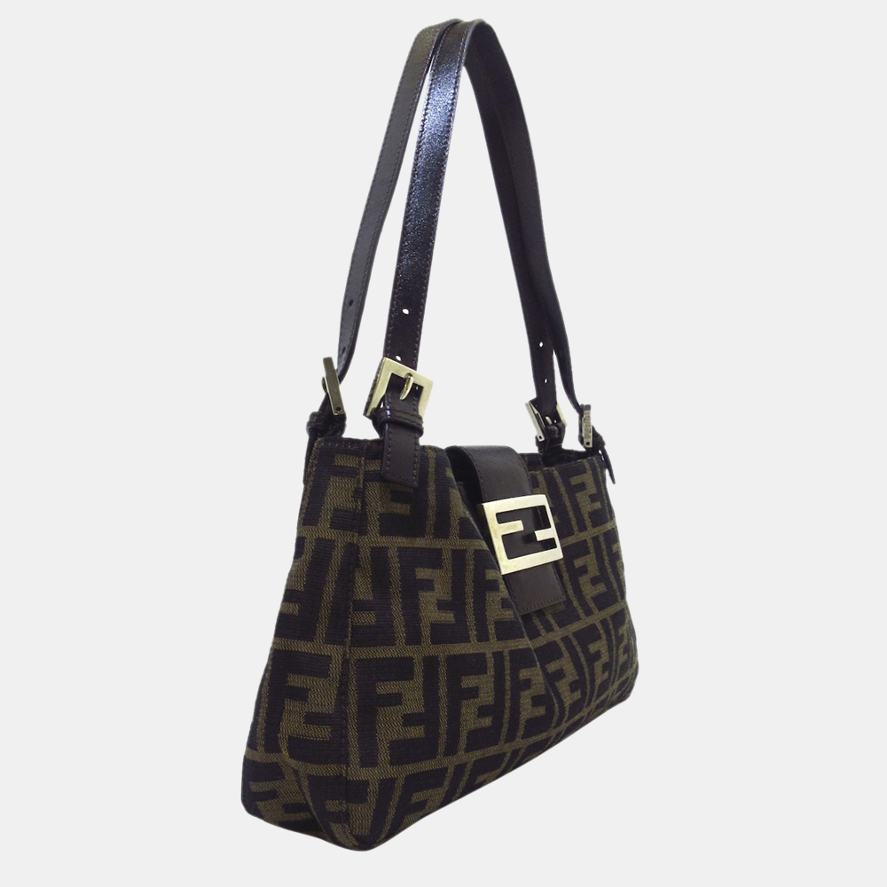 

Fendi Brown Zucca Canvas Shoulder Bag