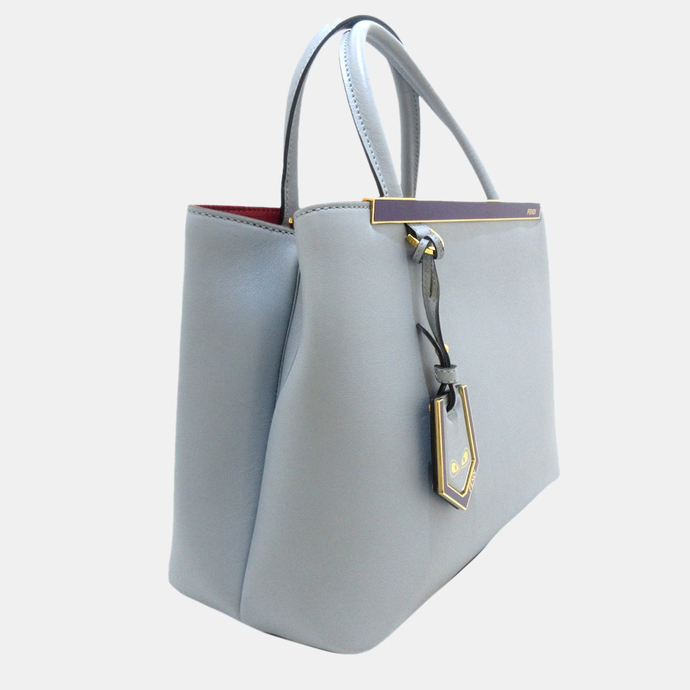 

Fendi Blue Petit 2Jours Leather Handbag