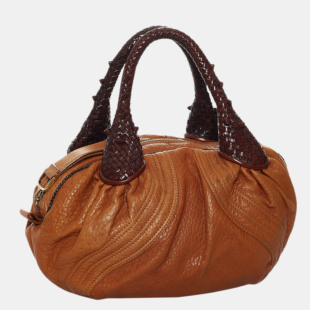 

Fendi Brown Spy Leather Handbag