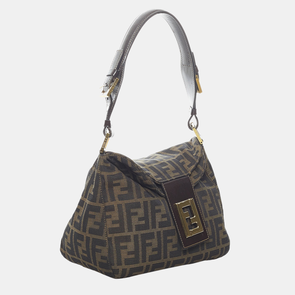 

Fendi Brown Zucca Canvas Shoulder Bag