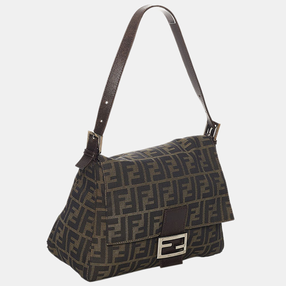 

Fendi Brown Canvas Zucca Mamma Shoulder Bag