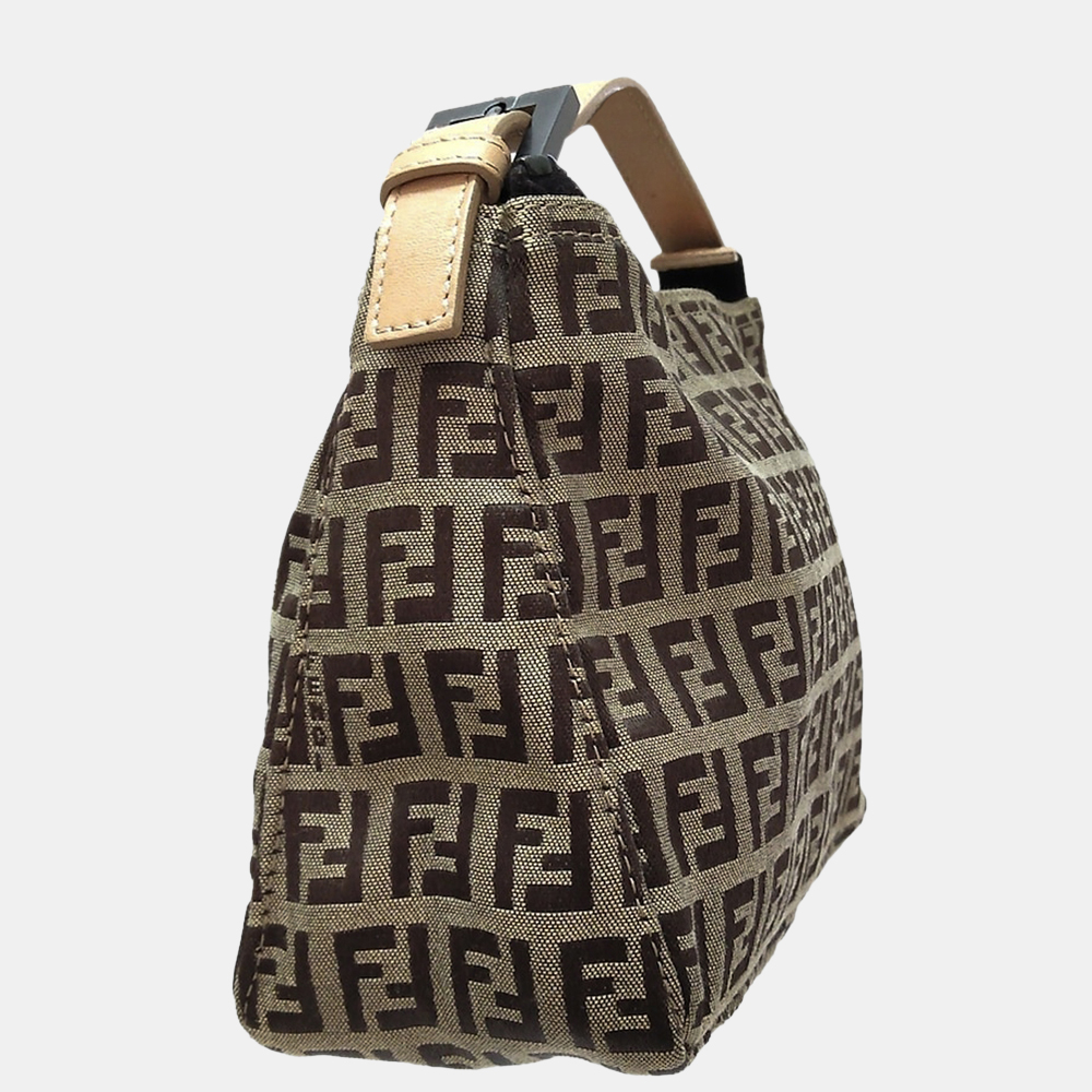 

Fendi Beige/Brown Zucchino Canvas Handbag
