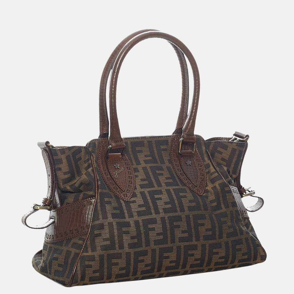 

Fendi Brown Zucca Etniko Canvas Shoulder Bag