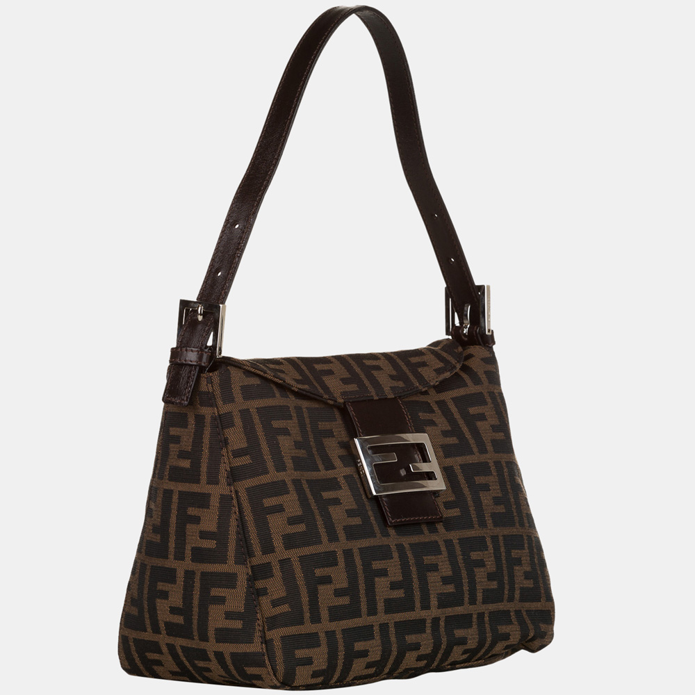 

Fendi Brown Zucca Canvas Shoulder Bag