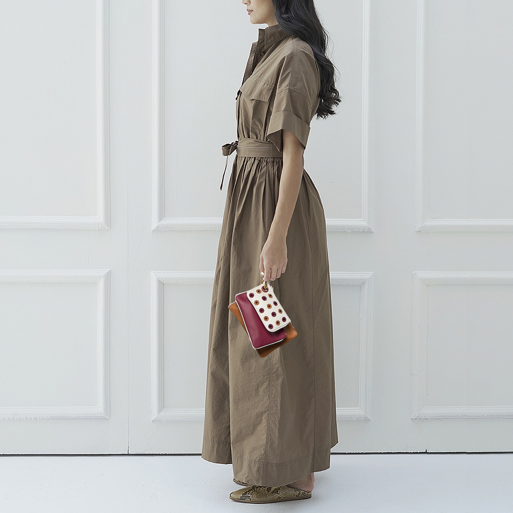 

Fendi Multicolor Leather Triplette Clutch Bag