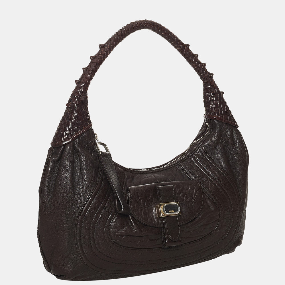 

Fendi Black Spy Leather Handbag