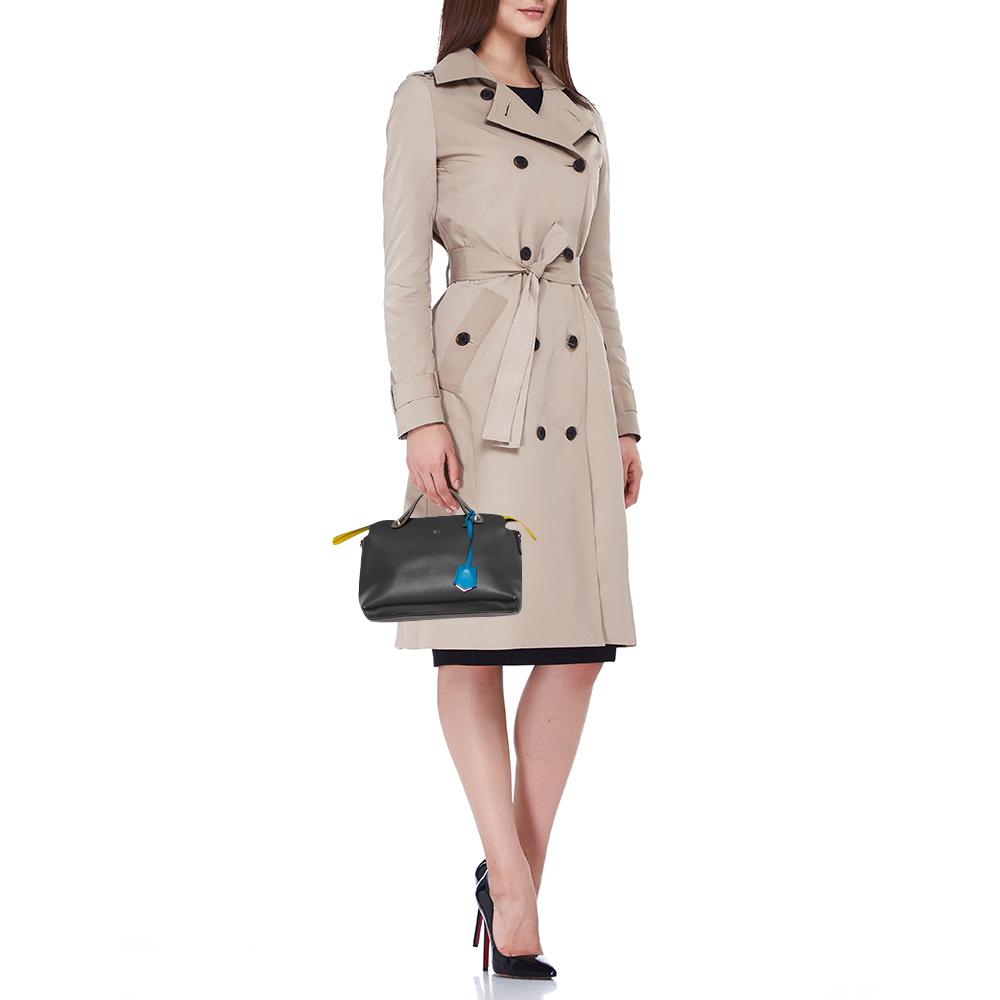 

Fendi Grey Leather Medium By The Way Shoulder Bag