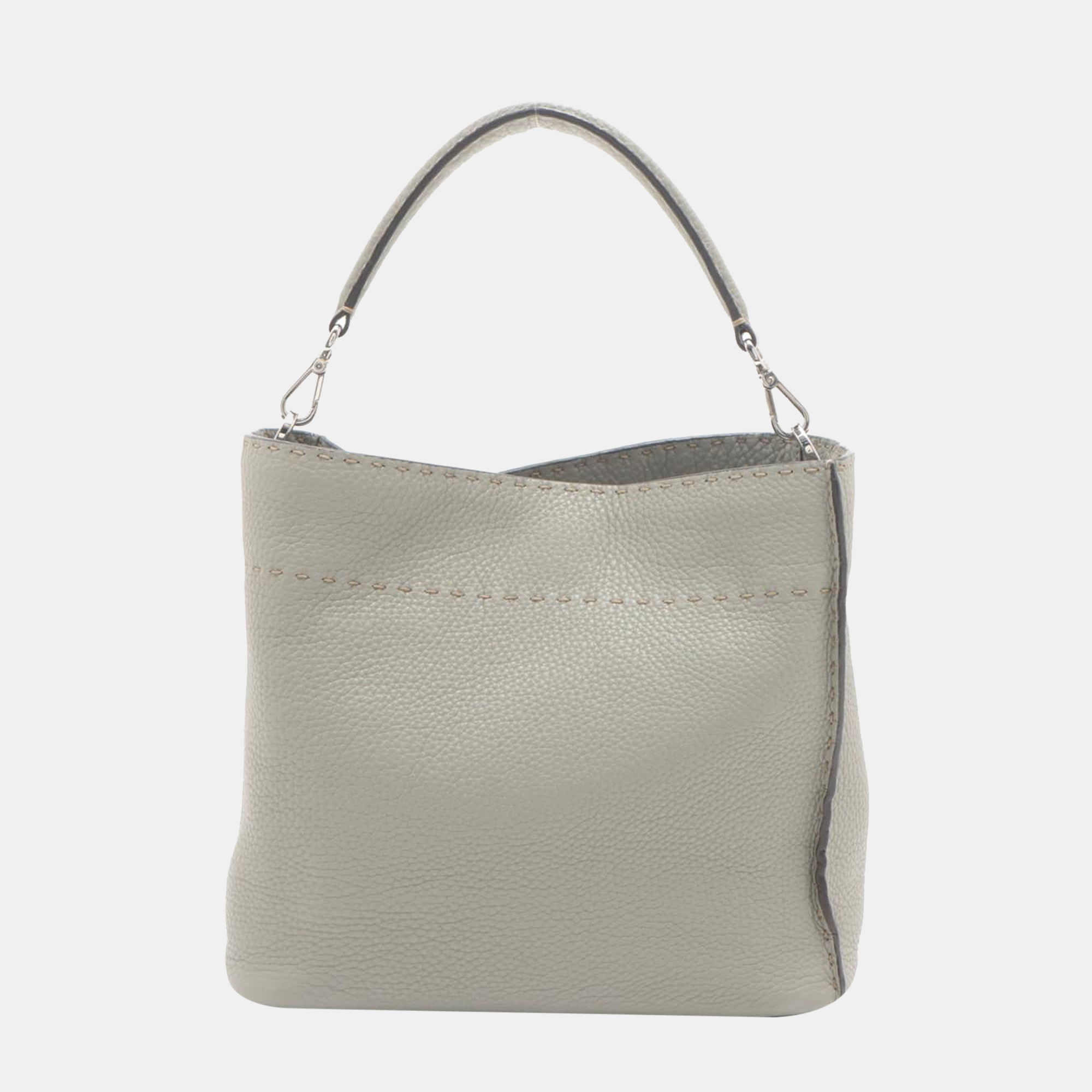 

Fendi Selleria Anna Leather 2way handbag Grey 8BT218