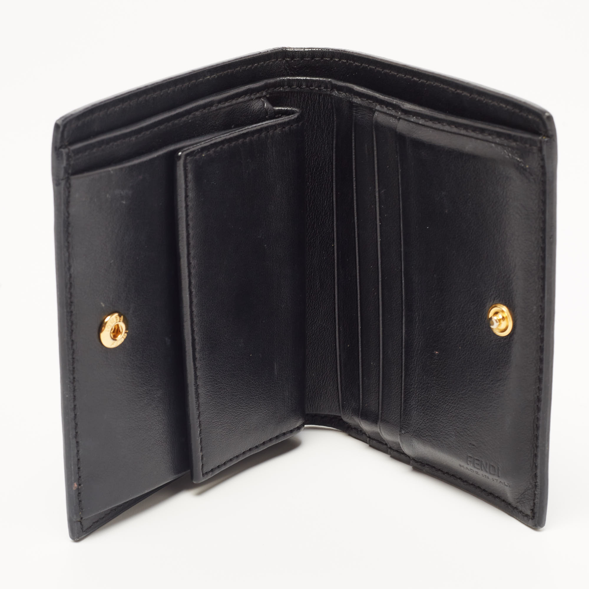

Fendi Black Leather F is Fendi Bifold Wallet