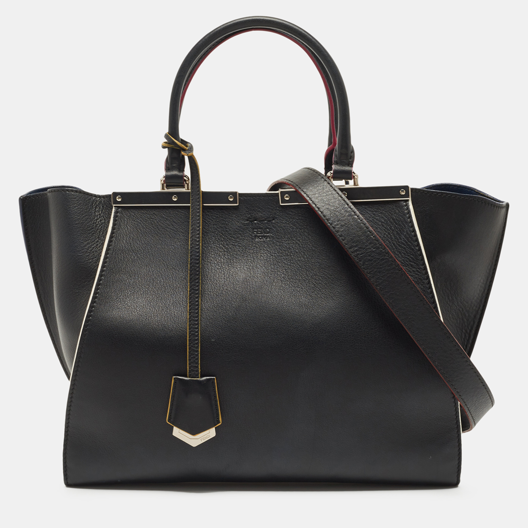 

Fendi Black Leather  3Jours Tote