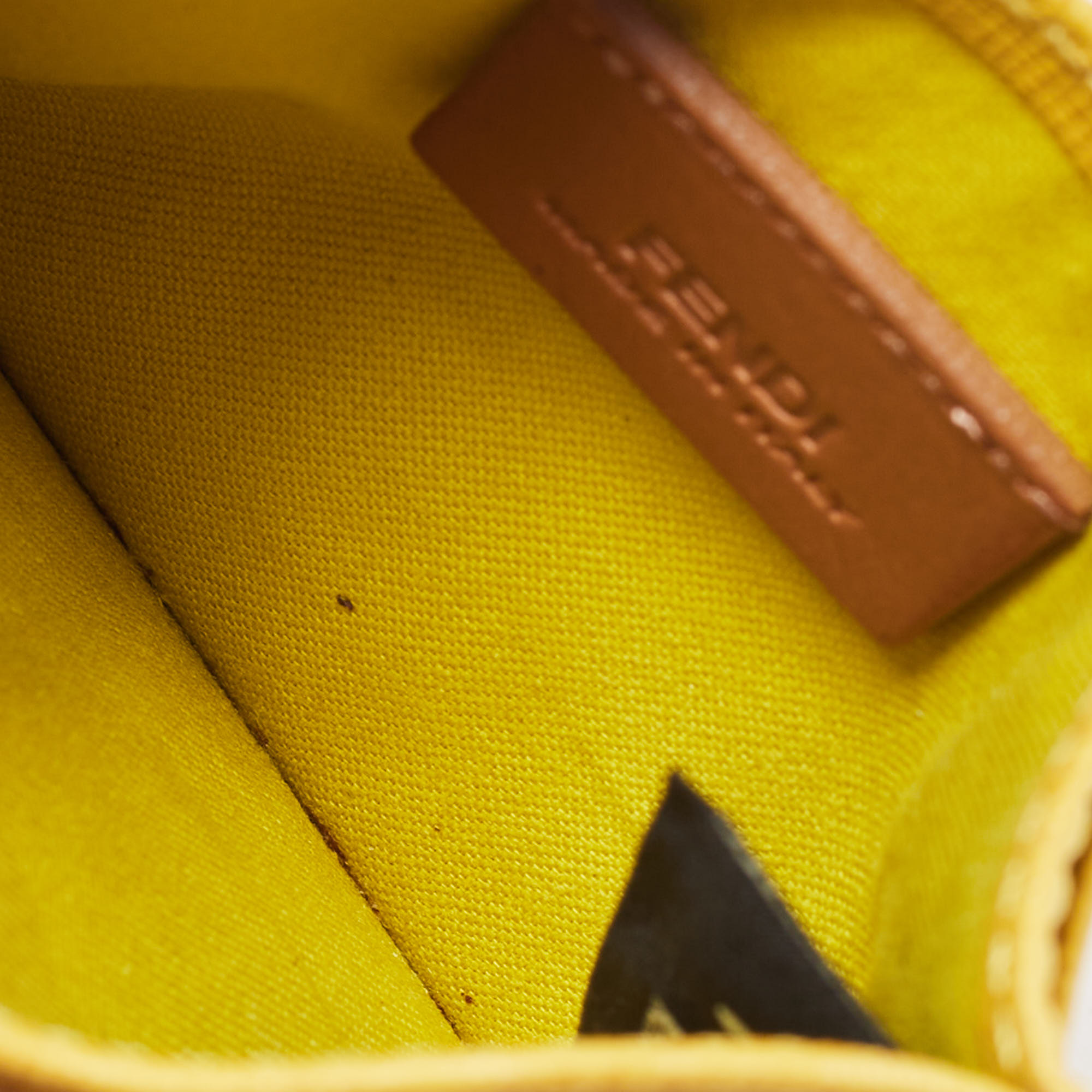 

Fendi Yellow Leather Card Holder