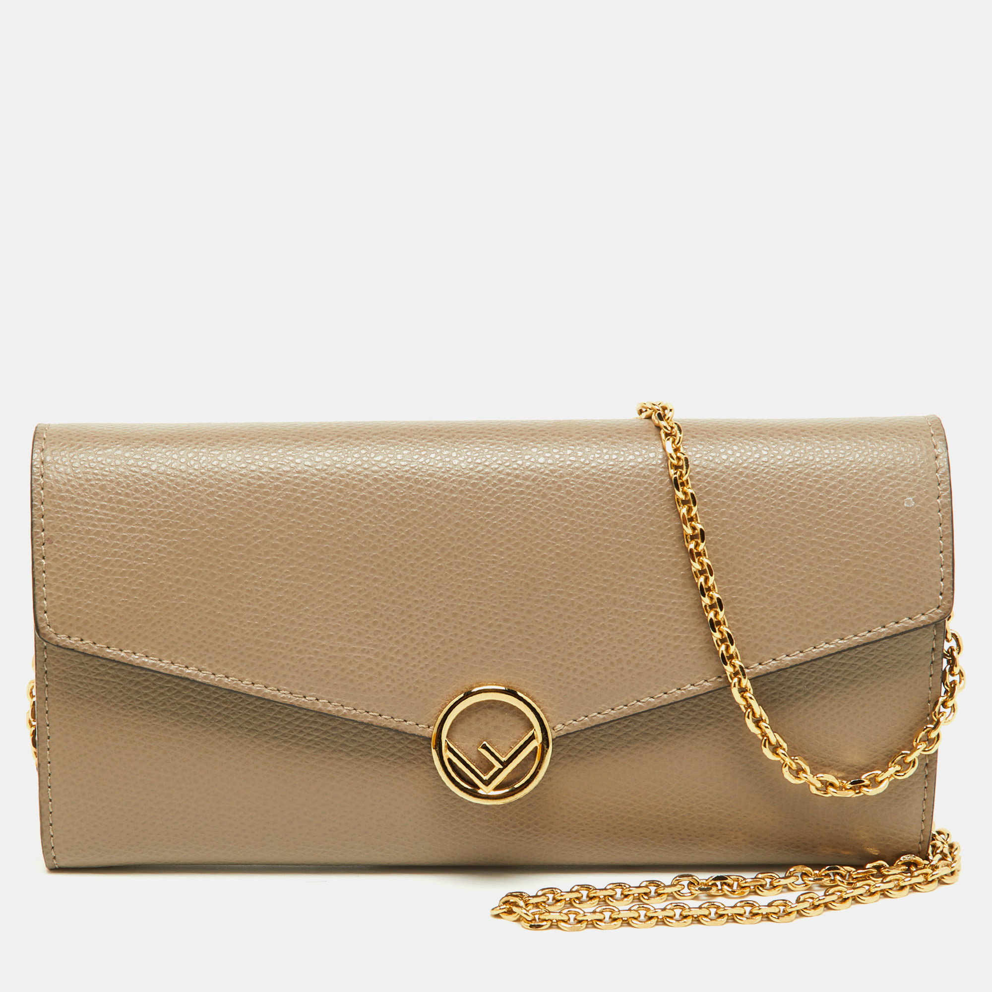 

Fendi Beige Leather F is Fendi Wallet on Chain
