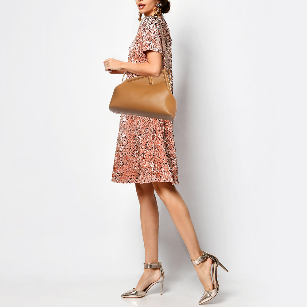 

Fendi Brown Leather Medium Fendi First Shoulder Bag
