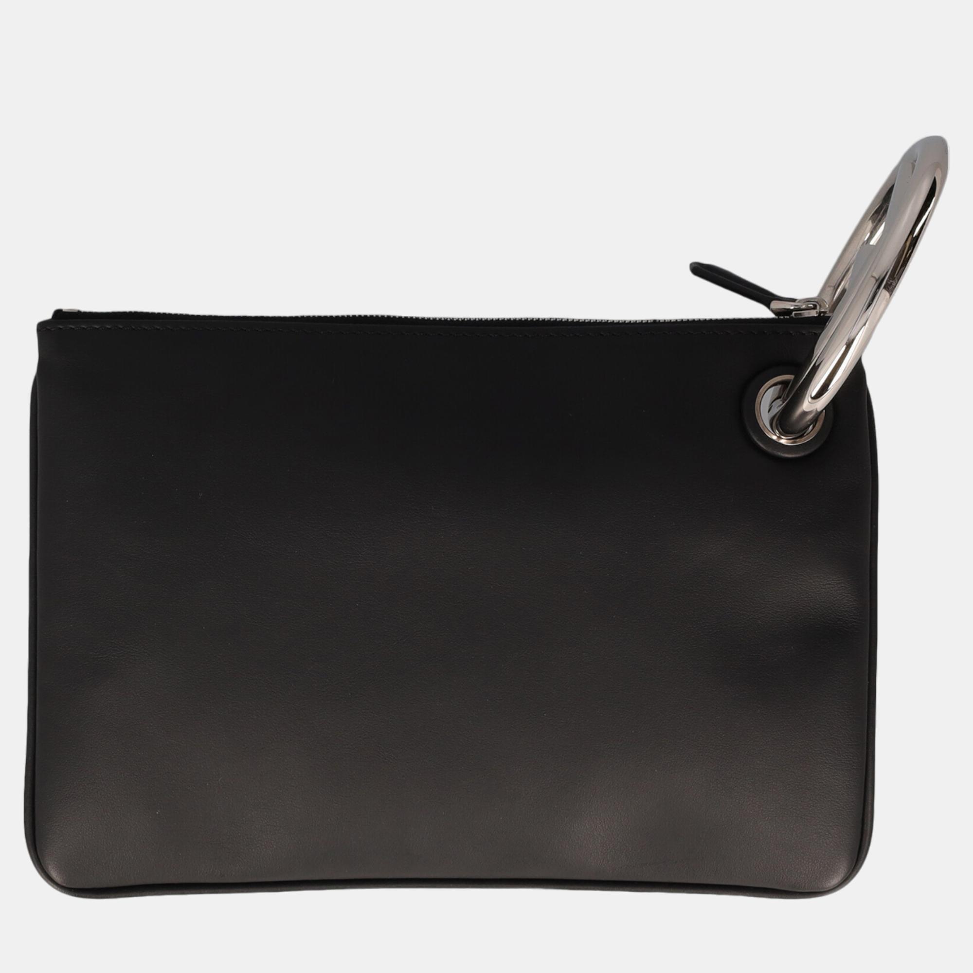 

Fendi Women's Leather Clutch Bag - Black