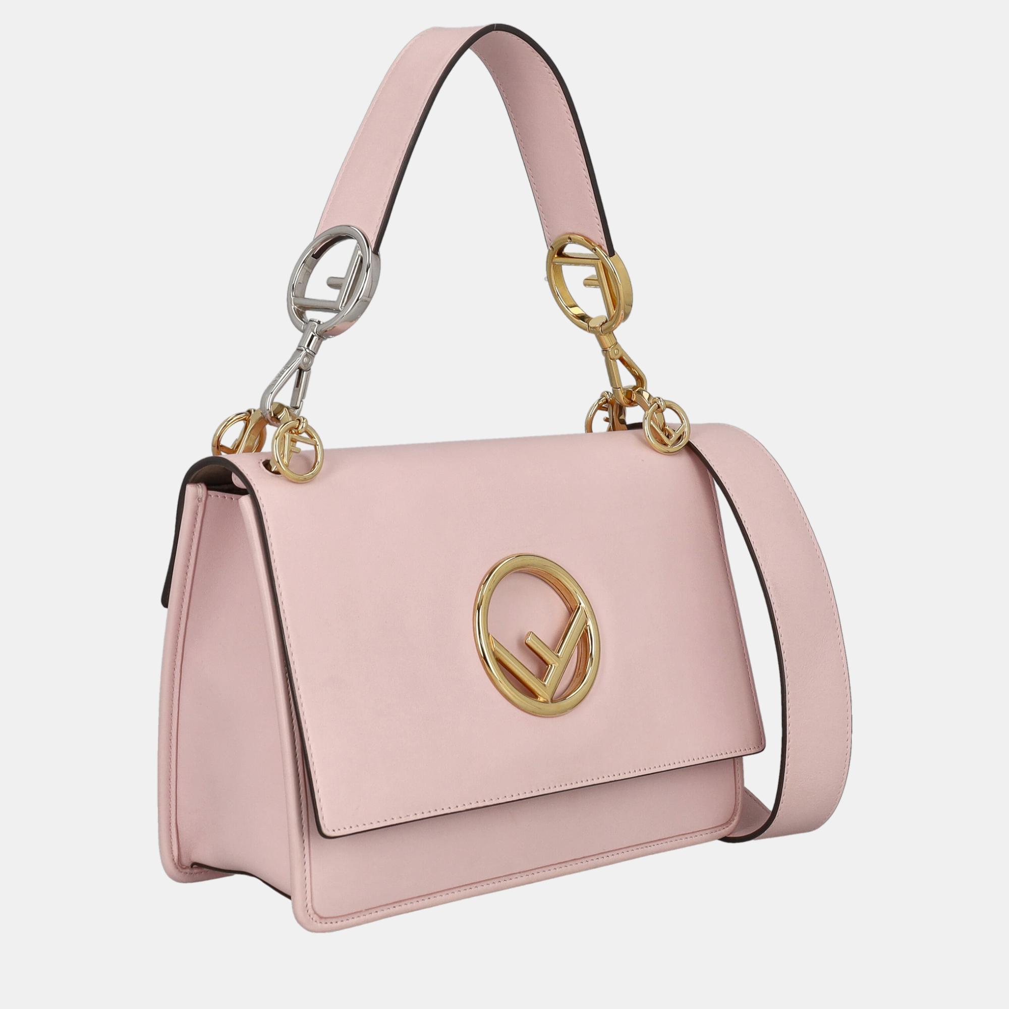 

Fendi Women's Leather Cross Body Bag - Pink